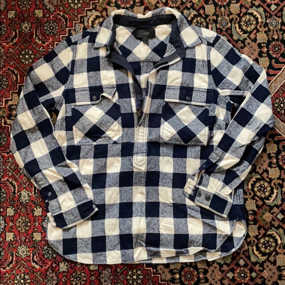 J.Crew Buffalo Check Shirt Jacket
